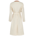 Hermes Long Belted Coat, &pound;2,800, Clothing, Cream, Cashmere, Back view