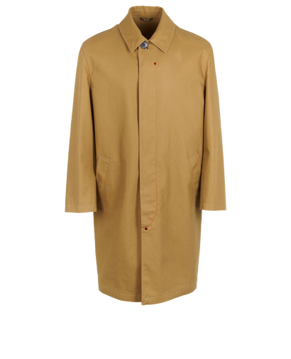 Hermes Long Trench, &pound;795, Clothing, Brown, Cotton, Front view