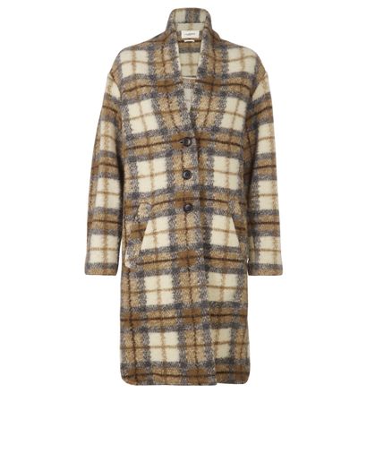 Isabel Marant Etoile Gabriel Check Coat, front view