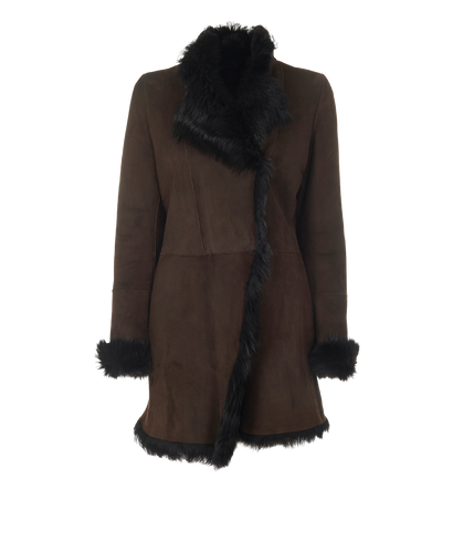 Joseph Long Sheepskin Coat, front view