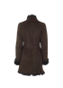Joseph Long Sheepskin Coat, back view