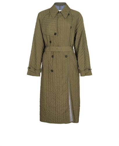 Kenzo Long Quilted Padded Trench, front view