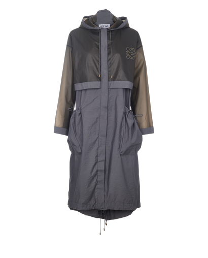 Loewe Logo Hooded Coat, front view