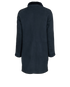 Loro Piana Trimmed Coat, &pound;1,100, Clothing, Navy, Shearling, Back view