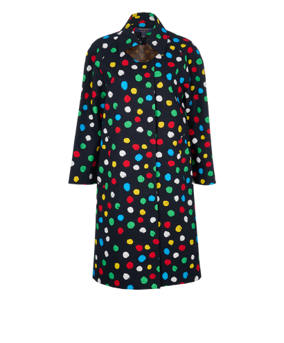 Louis Vuitton x Yayoi Kusama Painted Dots Trench Coat, front view