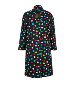 Louis Vuitton x Yayoi Kusama Painted Dots Trench Coat,Cotton,Black,UK6,3*