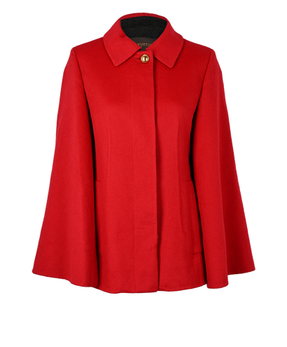 Louis Vuitton Cape Coat, &pound;350, Clothing, Red, Wool, Front view