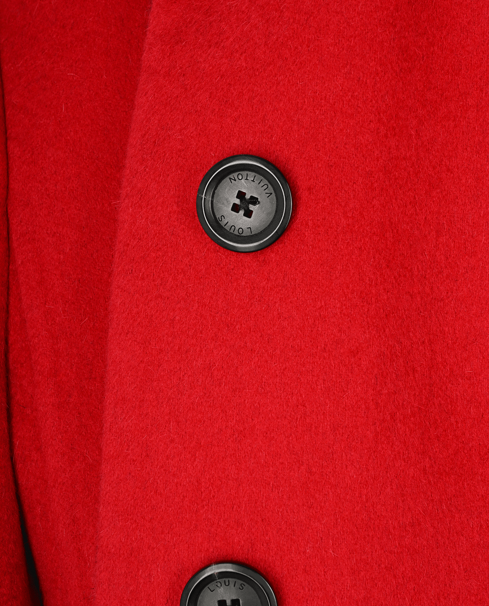 Louis Vuitton Cape Coat, &pound;350, Clothing, Red, Wool, Other view