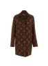 Louis Vuitton Monogram Coat, &pound;1,400, Clothing, Brown, Wool, Front view