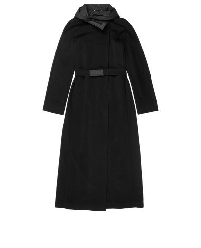 S MaxMara Hooded Long Coat, front view