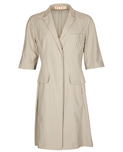 Marni 3/4 Sleeve Trench Coat, front view