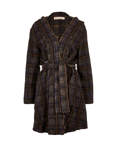 Marni Plaid Deconstructed Coat, front view