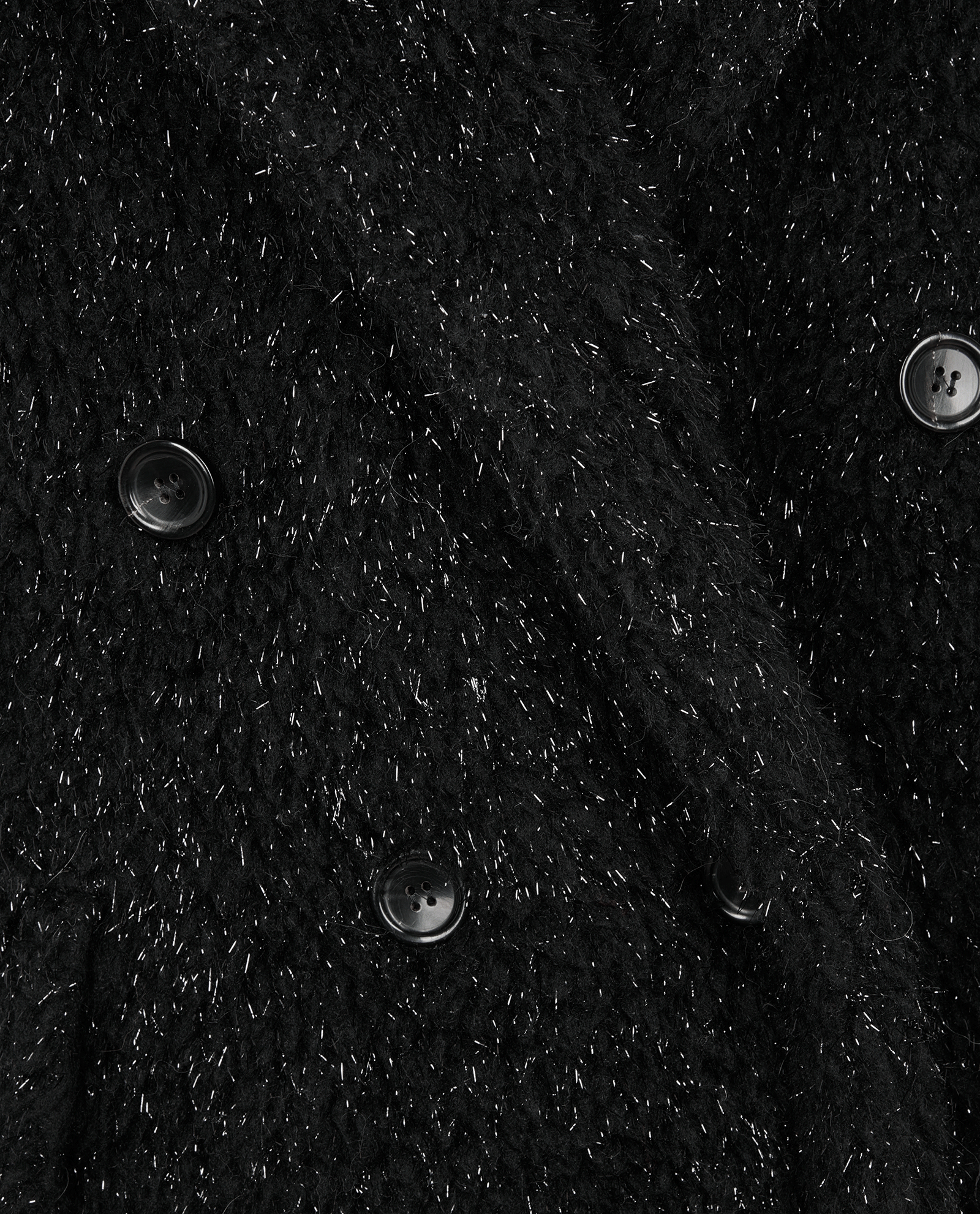 Max Mara Teddy Coat Sparkly, &pound;695, Clothing, Black, Silk, Other view