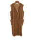 Max Mara Sleeveless Coat, &pound;450, Clothing, Brown, Camel Hair, Front view