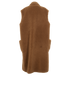 Max Mara Sleeveless Coat, &pound;450, Clothing, Brown, Camel Hair, Back view