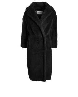 Max Mara Teddy Bear Icon Coat, Alpaca/Silk, Blk, Sz XS, 3*