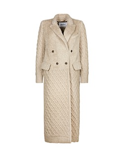 Max Mara Duster Coat, Wool/Alpaca/Cashmere, Taupe, UK M