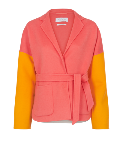 Max Mara Colour Block Short Coat, front view