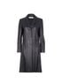 Max Mara Long Leather Coat, front view