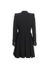 Alexander McQueen Asymmetric military coat, back view