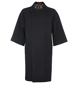 Missoni Reversible Coat, Wool, Black/Brown, 12, 2*