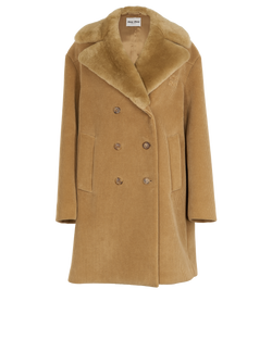 Miu Miu Corduroy Coat, Cotton, Brown, UK8, 3*
