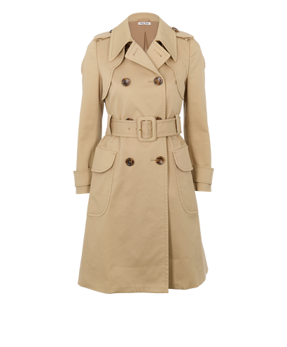 Miu Miu Pleated Trench Coat, front view