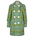 Miu Miu Houndstooth Double Breasted Coat, front view