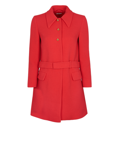 Miu Miu Belted Coat, front view