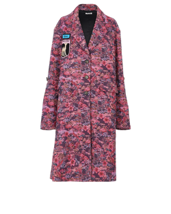 Miu Miu Jacquard Coat, Cotton/Poly, Pink/Purple, UK 10, 3*