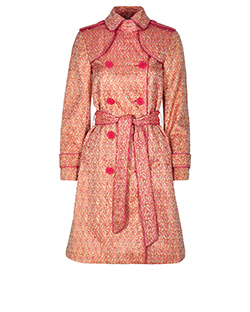 Marc Jacobs Brocade Print Metallic Coat, Rayon/Nylon, Pink/Gold, XS, 3*
