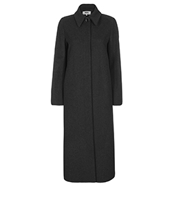 MM6 Maison Margiela Long Coat, Wool, Grey, UK 8