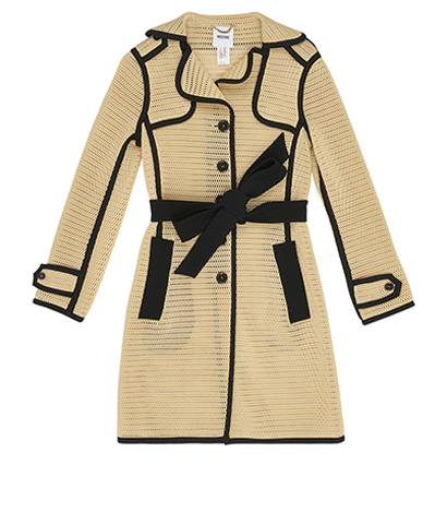 Moschino Mesh Belted Trench Coat, front view