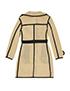 Moschino Mesh Belted Trench Coat, back view