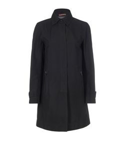 Prada Zipped Trench, Polyester, Black, UK10, 2*