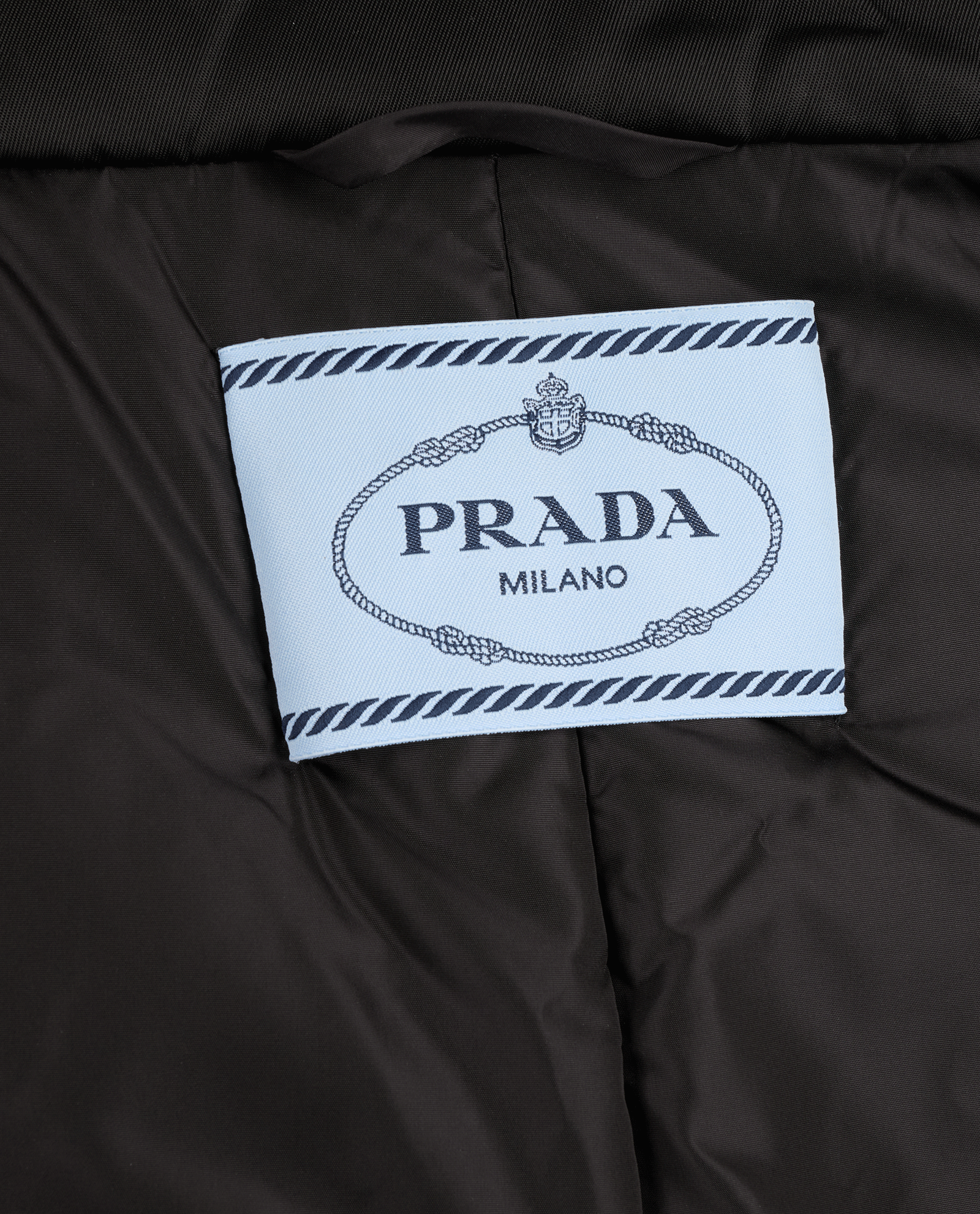 Prada Belted Long Logo Puffer Coat, &pound;2,500, Clothing, Black, Nylon, Other view