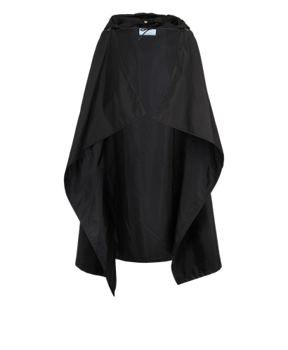 Prada Cape With Detachable Hood, &pound;450, Clothing, Black, Polyester (Polymer), Front view