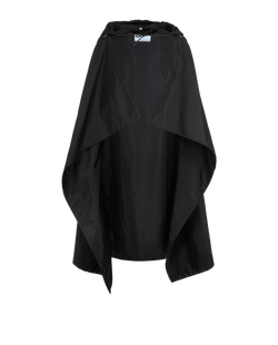 Prada Cape With Detachable Hood, Poly, Black, UK 6, 3*