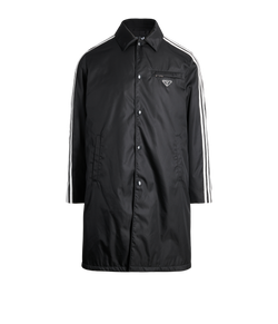Prada X Adidas Re-Nylon Car Coat, Polyamide, Black, Sz L, 3*