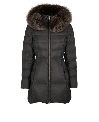 Prada Fur Hood Puffer, front view