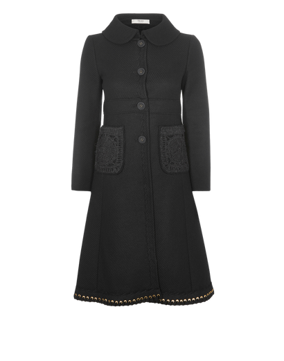 Prada Fitted A-line Coat, front view