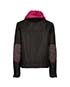Prada Pink Collar Tweed Detail Coat, back view
