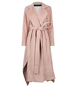 Roland Mouret Corded Coat, Cotton, Pink, UK 10