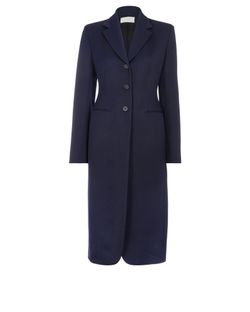 The Row Tailored Coat, Wool, Navy, UK8, 3*