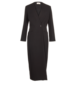 The Row Nadine-Scuba Twill Coat, Polyamide, Black, UK14, 2*