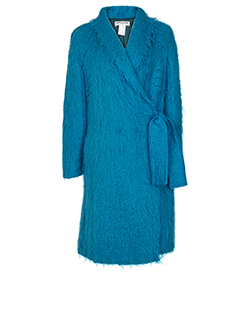 Sonia Rykiel Oversized Mohair Coat, Blue, UK 10