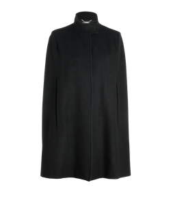 Stella McCartney Cape, Wool, Black, UK8, 2*