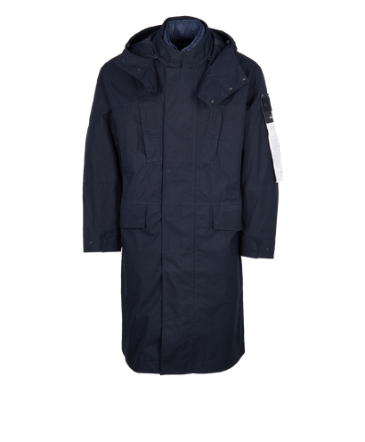 Stone Island Hooded Ghost Coat, front view