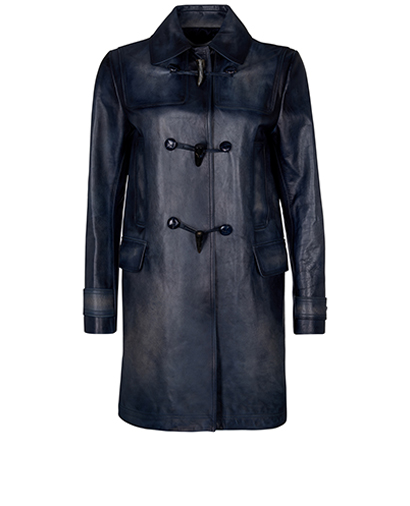 Valentino Leather Trench Coat, front view