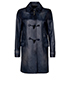 Valentino Leather Trench Coat, front view